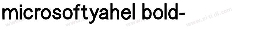 microsoftyahel bold字体转换